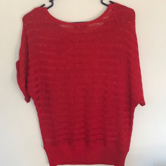 Red and sparkly. Size L juniors. By B wear NWOT - Picture 5 of 5